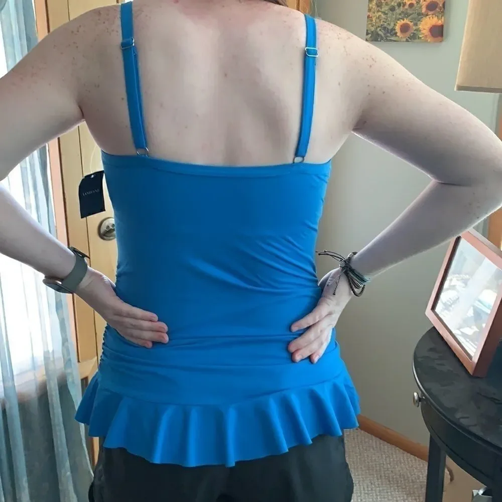 NWT SWEETHEART TANKINI SIZE 10 LANDS’ END